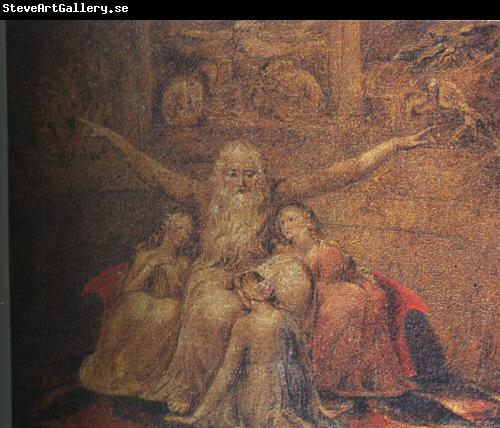 William Blake Job and his Daughters